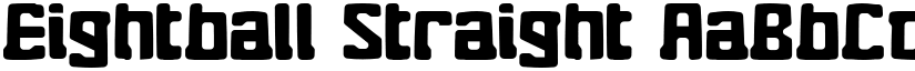 Eightball Straight font