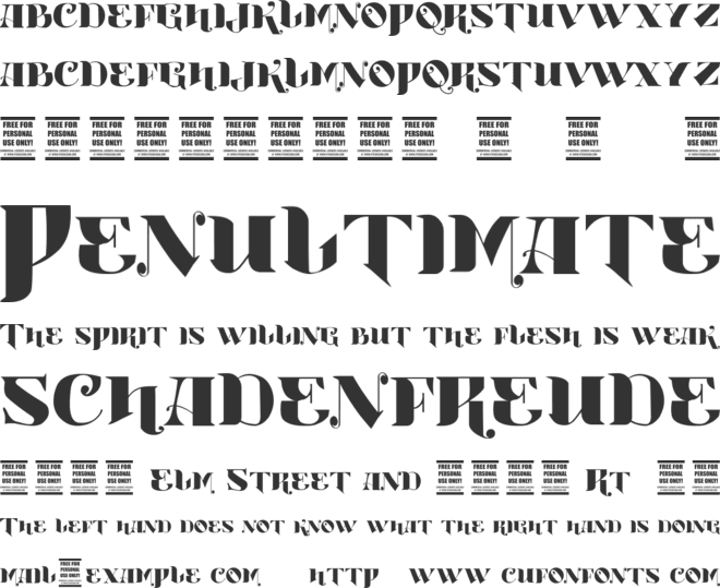 Vtks Boutique font preview