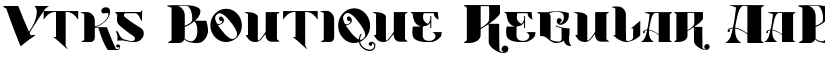 Vtks Boutique Regular font