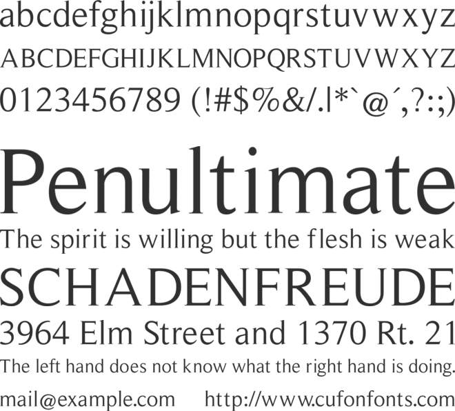 Roman Serif font preview