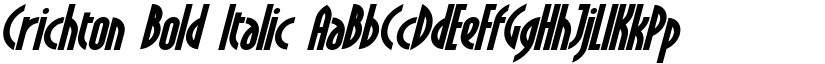 Crichton Bold Italic font
