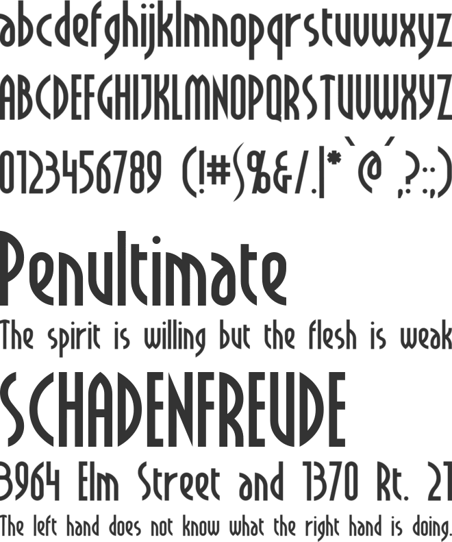 Crichton font preview
