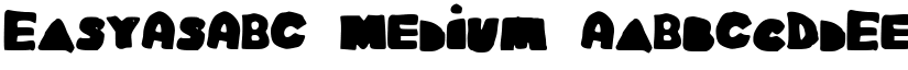 EasyAsABC Medium font