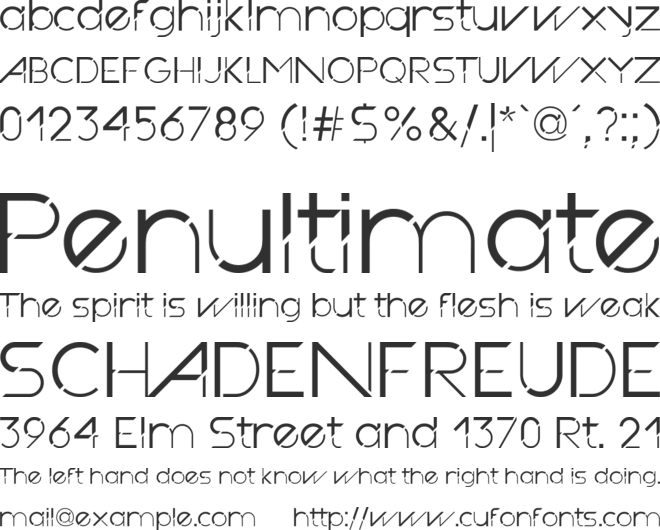 Interlude font preview