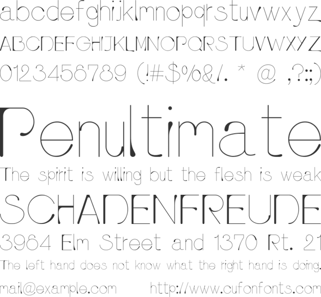 pluvia font preview
