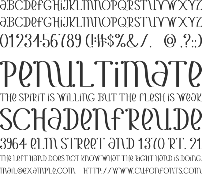 Yet Another Unbranded Banana font preview