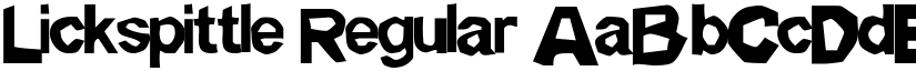 Lickspittle Regular font