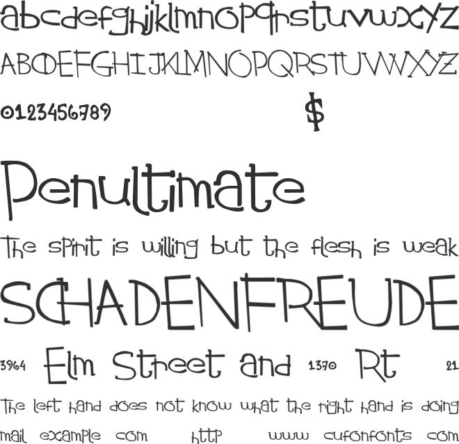 StringTheory font preview