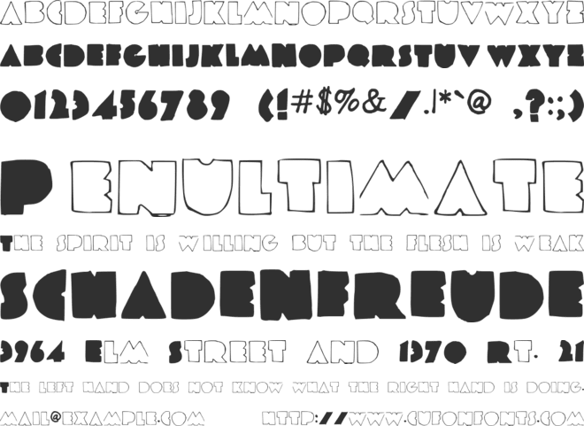 COLDPLAY font preview