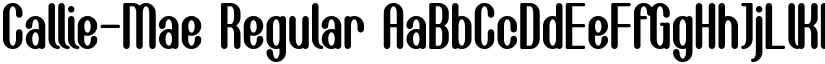Callie-Mae Regular font