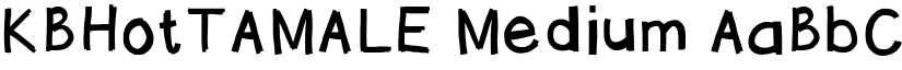 KBHotTAMALE Medium font