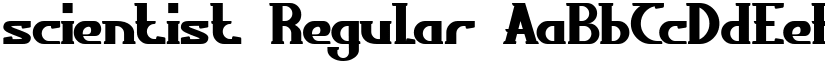 scientist Regular font