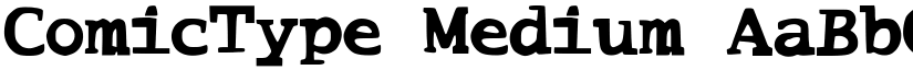 ComicType Medium font