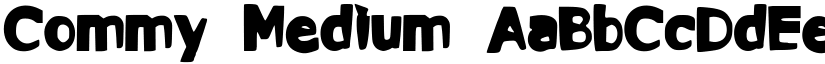 Commy Medium font