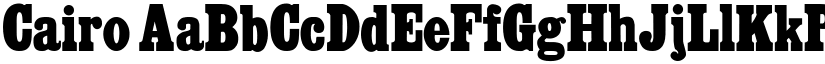 Cairo font