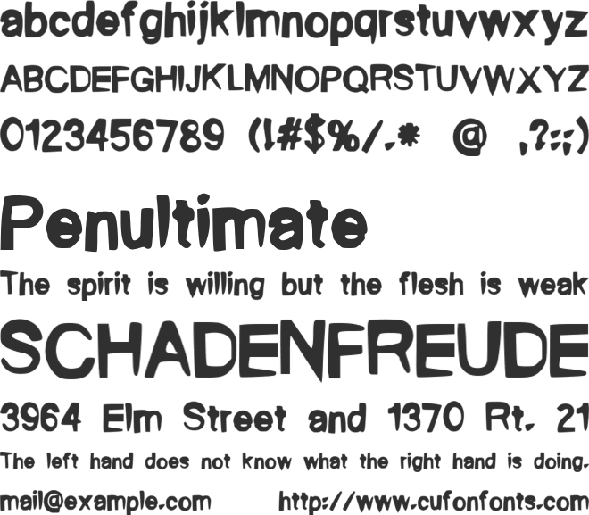 MyDay font preview
