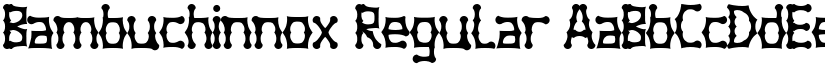 Bambuchinnox Regular font