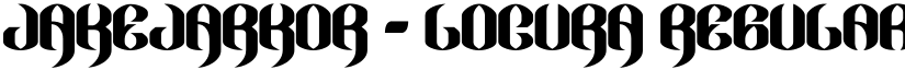 JAKEJARKOR - LOCURA Regular font