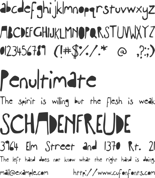 ExperimentalSeexFont font preview