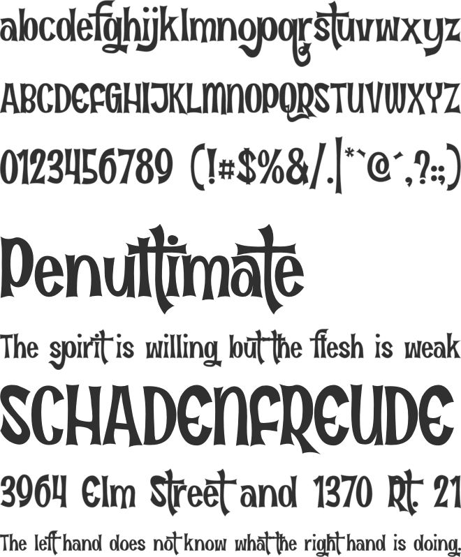 Fun in the Jungle font preview