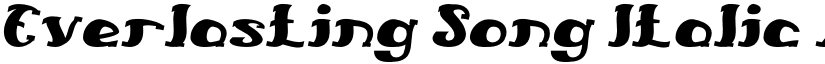 Everlasting Song Italic font
