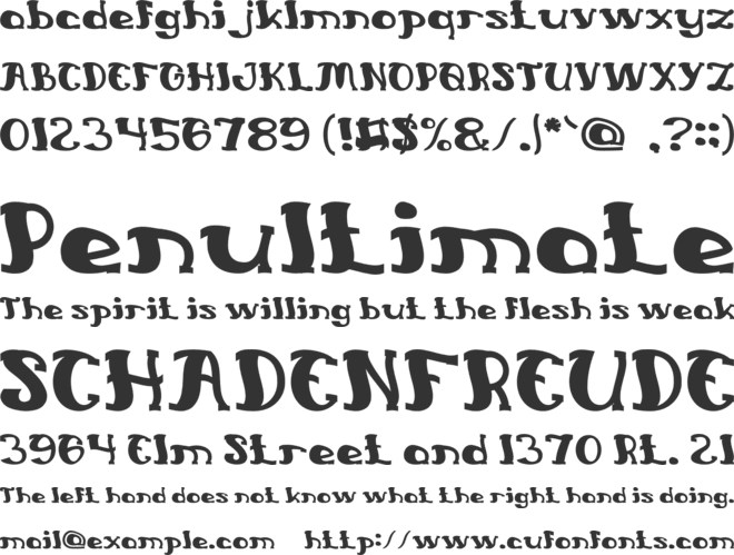 Everlasting Song font preview