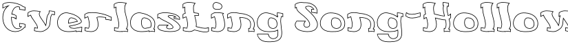 Everlasting Song-Hollow Regular font