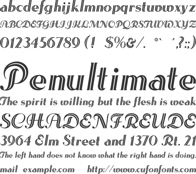 LesEtoiles font preview