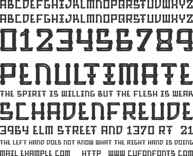 Barque font preview