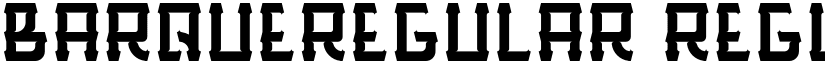 BarqueRegular Regular font