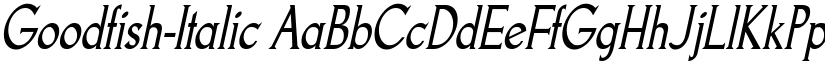 Goodfish-Italic font