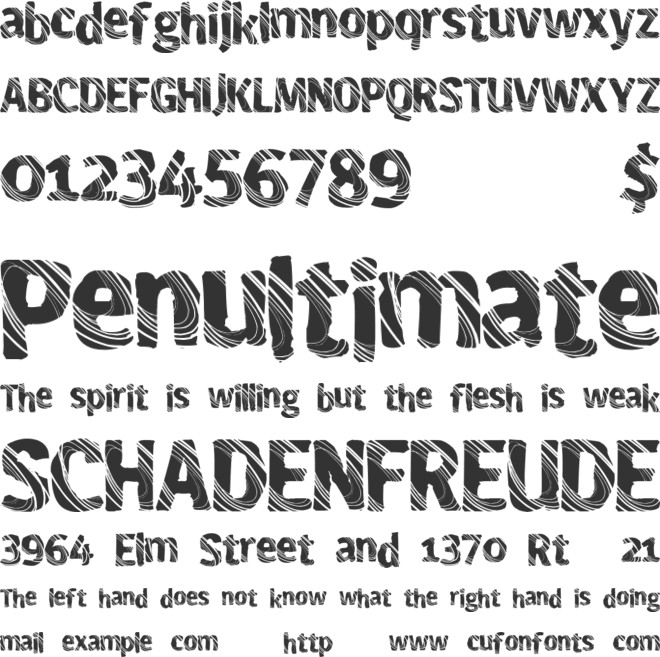 FreshMaker font preview