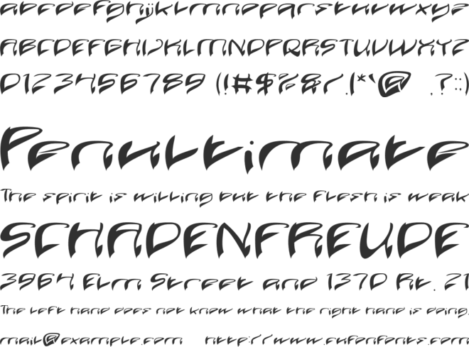 Java Island font preview
