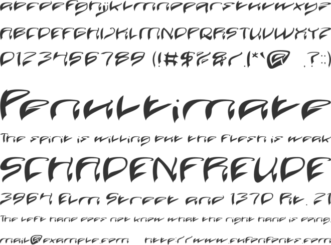 Java Island font preview