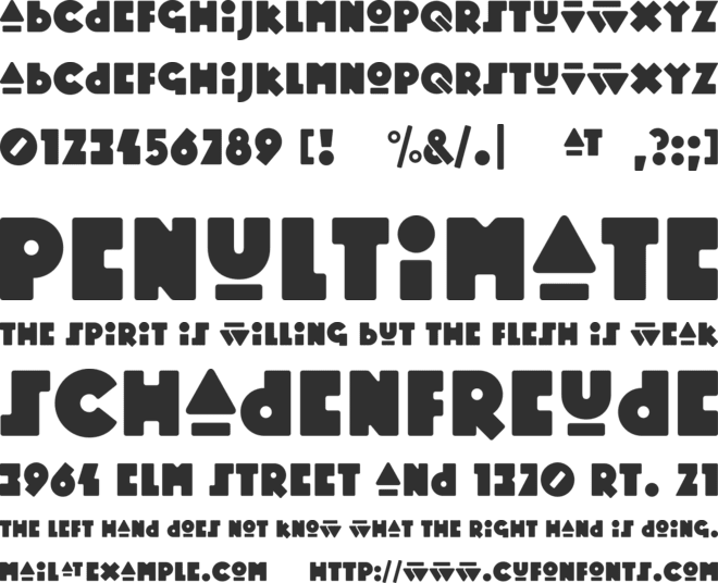 Mopster font preview