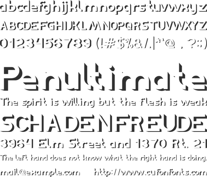 EXPOSURE font preview