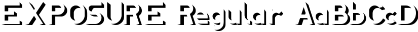 EXPOSURE Regular font