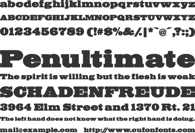 Big Mummy font preview