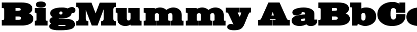 BigMummy font