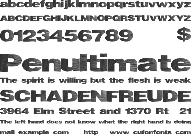 HeatWave font preview