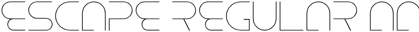 Escape Regular font
