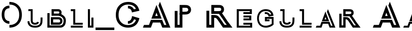 Oubli_CAP font download