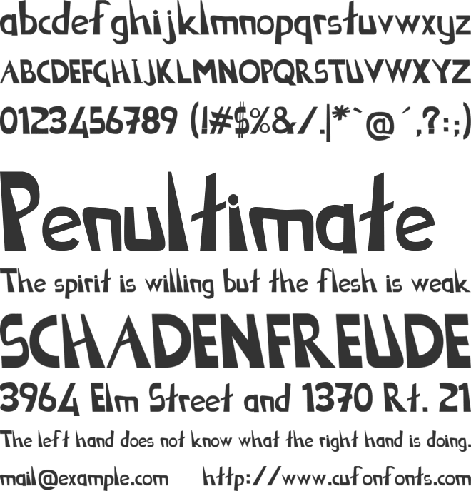 Sekooo font preview