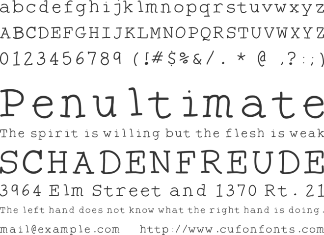 TheAntiType font preview