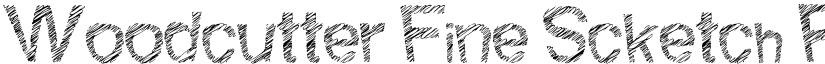 Woodcutter Fine Scketch Regular font
