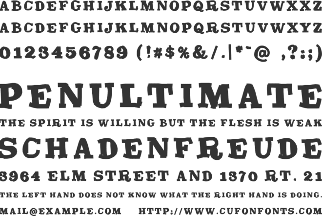 TrashMash font preview