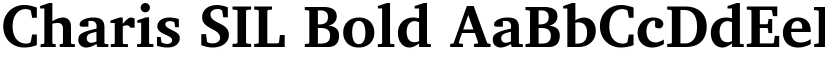 Charis SIL Bold font