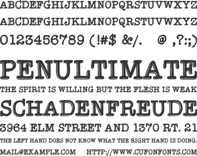 Hypersober font preview