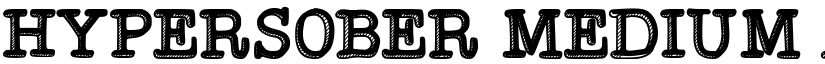 Hypersober font download