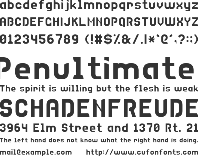 DISCO 7 font preview